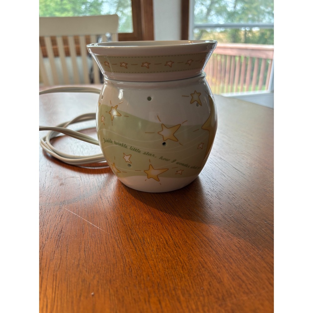 Scentsy Twinkle Twinkle Little Star Electric Wax Warmer Ceramic Nursery Theme